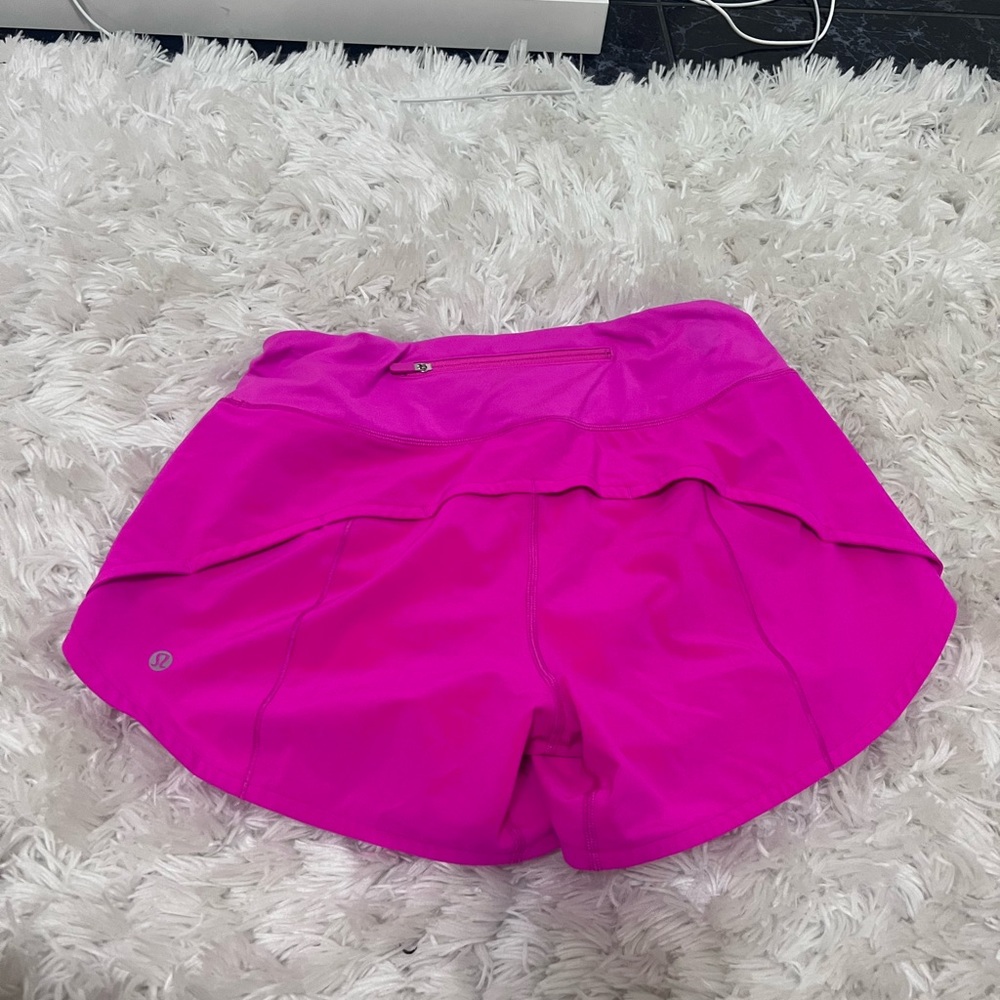 NWT POWER PINK MR Speed Up 4’ Lululemon Short